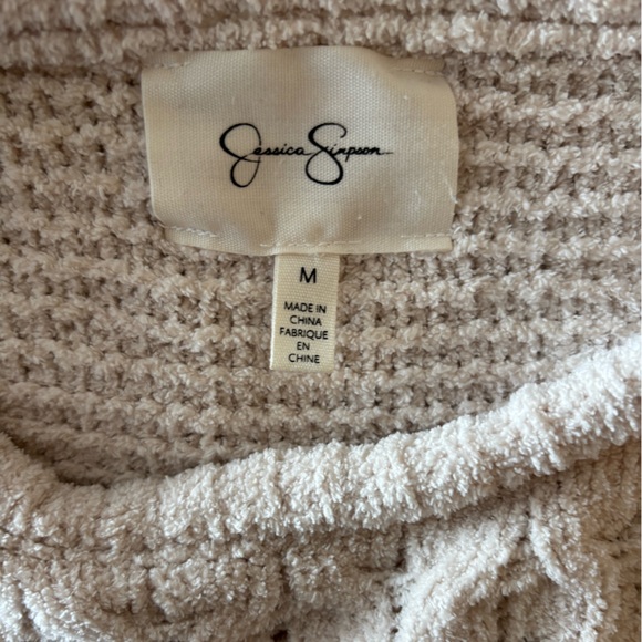 Jessica Simpson Soft Cable Sweater M Cream - Picture 5 of 9